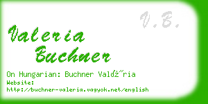 valeria buchner business card
